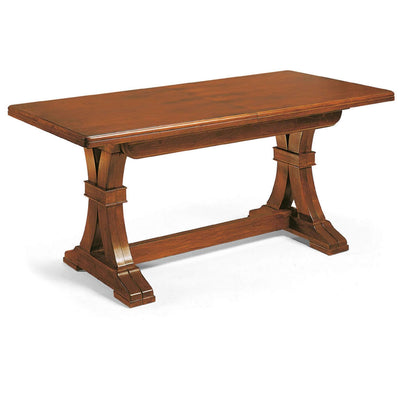 DUSTIN - tavolo da pranzo allungabile in legno massello 85x160/205/250/295/340 Tinta noce Milani Home