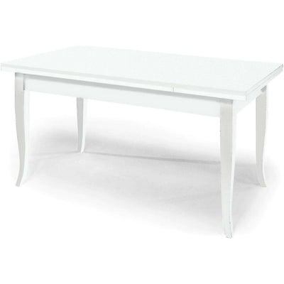DONNY - tavolo da pranzo allungabile in legno massello 85x160/200/240 Bianco Milani Home