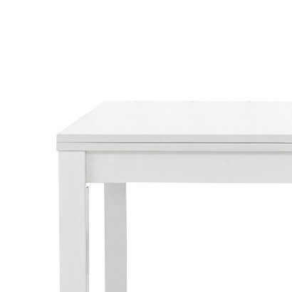 GARRETT - tavolo da pranzo moderno allungabile a libro frassinato 100x100/200 Bianco Milani Home