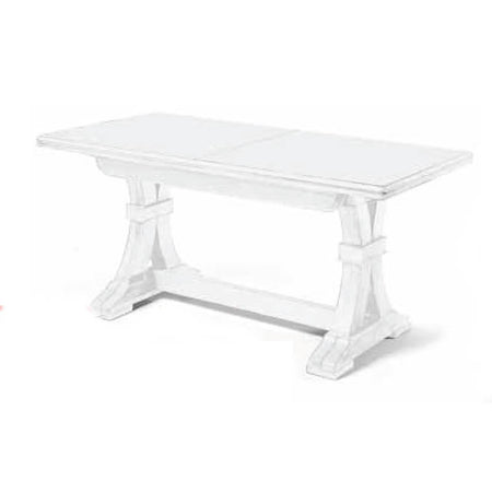 DUSTIN - tavolo da pranzo allungabile in legno massello 85x160/205/250/295/340 Bianco Milani Home