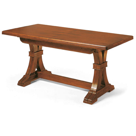 DUSTIN - tavolo da pranzo allungabile in legno massello 85x180/225/270/315/360 Tinta noce Milani Home