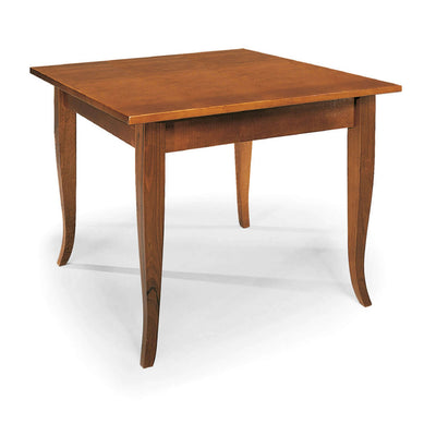 EDGAR - tavolo da pranzo in legno massello 120x80 Tinta noce Milani Home