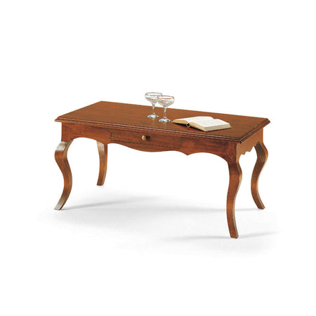 DOUGLAS - tavolino in legno massello 107x59x50 Tinta noce Milani Home