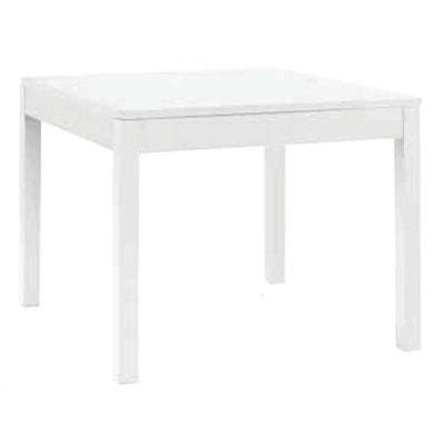 MAVERICK - tavolo da pranzo in legno massello 90x90 Bianco