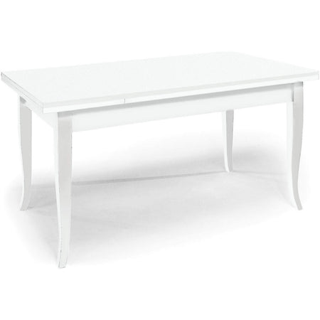DONNY - tavolo da pranzo allungabile in legno massello 70x100/140/180 Bianco Milani Home