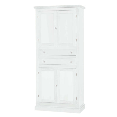 HERMAN - armadio in legno massello 80x40x170 Bianco