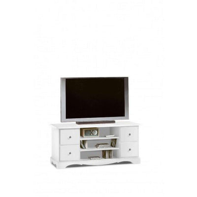 KIMBALL - mobile porta tv in legno massello 117x49x53 Bianco Milani Home