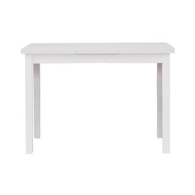 NATHANIEL - tavolo da pranzo moderno allungabile frassinato 70x110/150/190 Bianco