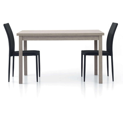 NIKOLAS - tavolo da pranzo moderno allungabile in rovere 80x130/170/210 Grigio Milani Home