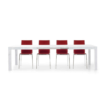RAMSEY - tavolo da pranzo moderno allungabile frassinato 90x160/210/260 Bianco Milani Home