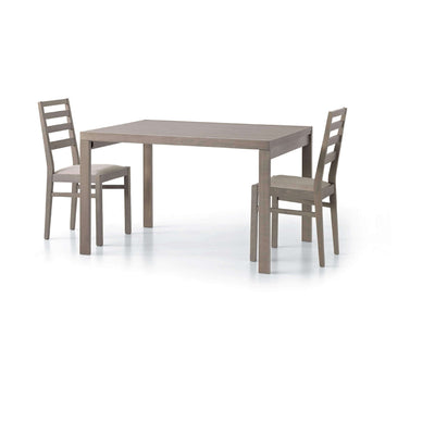 REYNOLD - tavolo da pranzo moderno 90x120/240 Tortora Milani Home