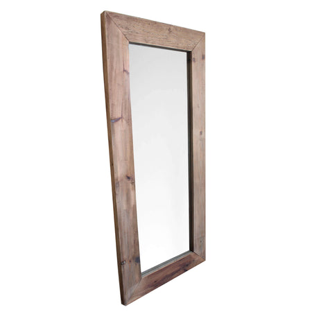 PINUS - specchio con cornice in pino riciclato Marrone Milani Home