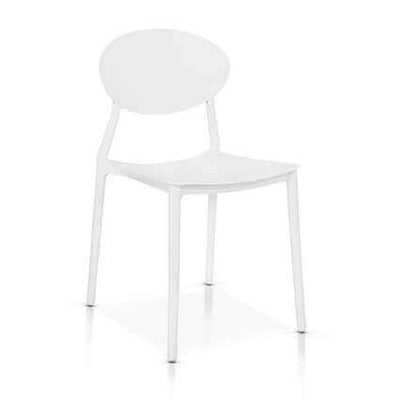 DANA - sedia in plastica Bianco Milani Home