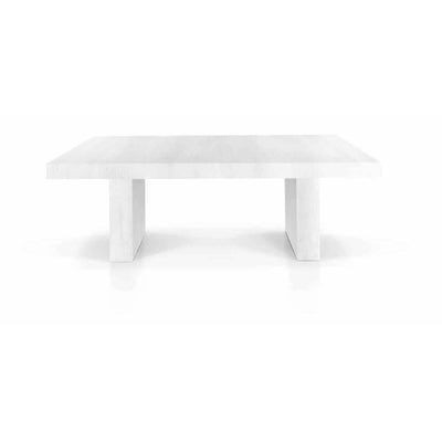 GINNY - tavolo bianco effetto consumato cm 90x160/210/260/310/360/410x75 h Bianco Milani Home