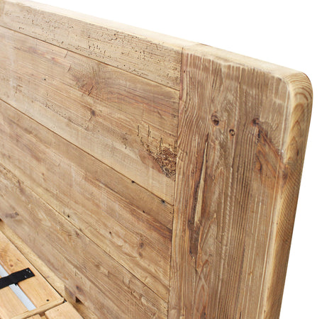 PEZ - letto in legno di pino riciclato Marrone Milani Home