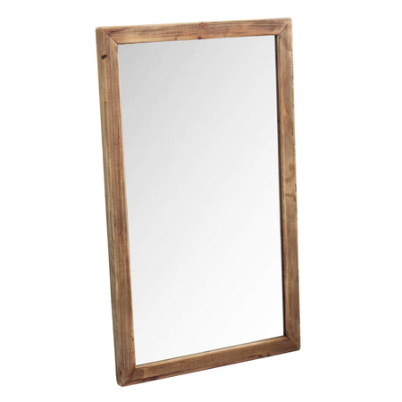 PEZ - specchio in legno di pino riciclato Marrone Milani Home