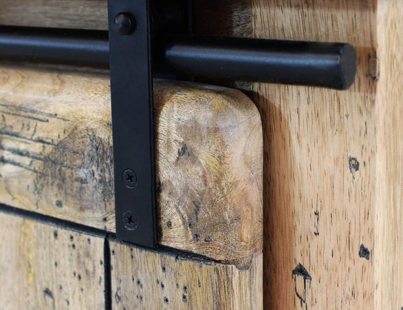 BEILY - porta tv legno di mango Marrone Milani Home