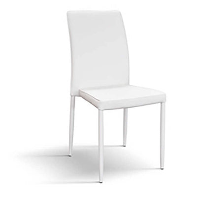 ARCTURUS - sedia moderna in polipropilene con cuscino cm 55 x 48 x 82 h Bianco