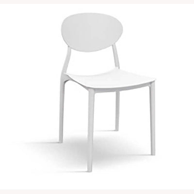 ECLIPTICA - sedia moderna in polipropilene cm 50 x 53 x 81 h Bianco Milani Home