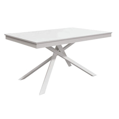 AQUARIUS - tavolo da pranzo allungabile cm 80 x 120/160 x 77 h Bianco Milani Home