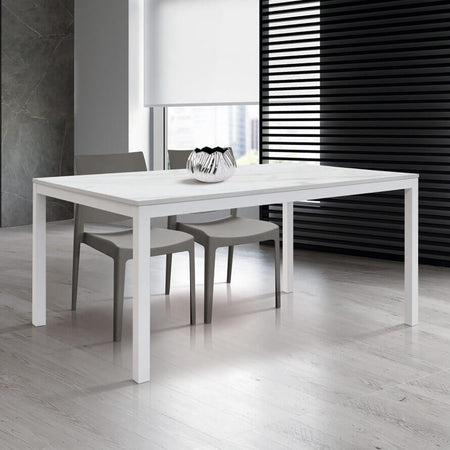 MEDUSA - tavolo da pranzo allungabile cm 90 x 160/220 x 77 h Bianco Milani Home