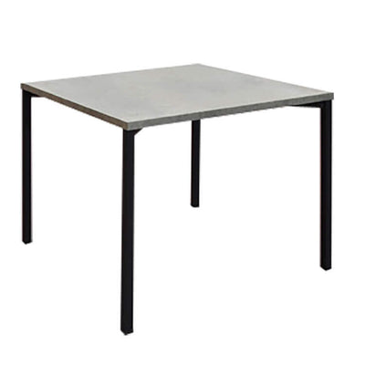 ARACHNE - tavolo da pranzo quadrato cm 55 x 55 x 45 h Cemento Milani Home