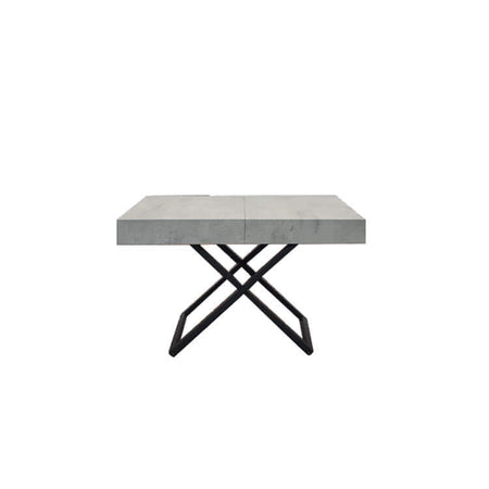 MEDUSA - tavolino trasformabile salvaspazio cm 80 x 120/170/220 x 30/77 h Cemento Milani Home