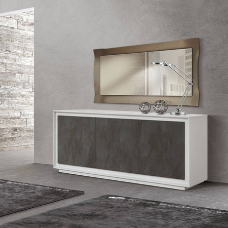 CLOTHO - specchio moderno rettangolare cm 170 x 67 Oro Milani Home