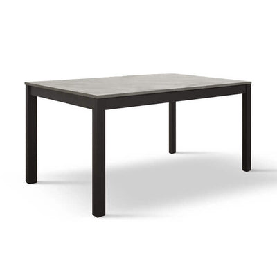 NYX - tavolo da pranzo allungabile con gambe incrociate colore cemento cm 70 x 110/160 x 77 h Cemento Milani Home