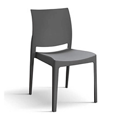 DANIKA - sedia moderna in polipropilene cm 46 x 54 x 80 h Antracite Milani Home