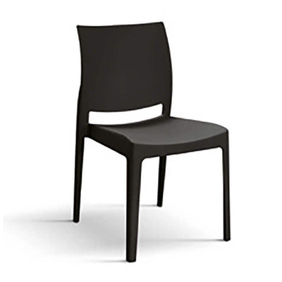 LYRAE - sedia moderna in polipropilene cm 46 x 54 x 80 h Antracite Milani Home