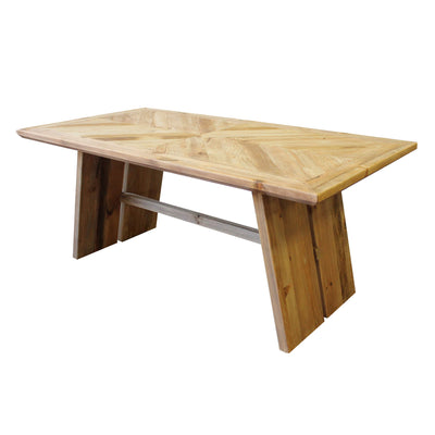 ARISTOTENE - tavolo da pranzo in legno massiccio Marrone Milani Home