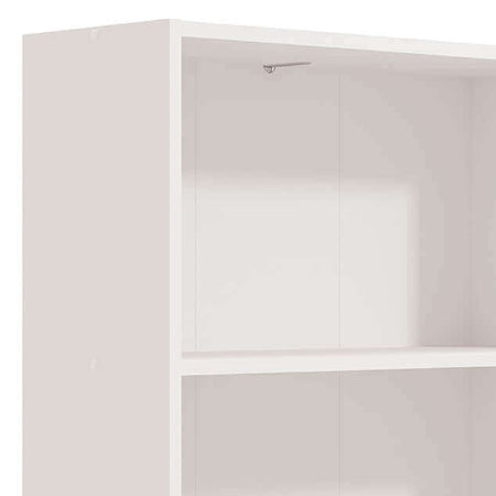 MADDIE - libreria cinque ripiani moderno minimal in legno cm 70 x 24,5 x 176,5 h Bianco Milani Home