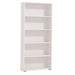 MADDIE - libreria cinque ripiani moderno minimal in legno cm 70 x 24,5 x 176,5 h Bianco
