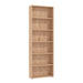 MADDIE - libreria sei ripiani moderno minimal in legno cm 70 x 24,5 x 211,5 h Rovere Chiaro Milani Home