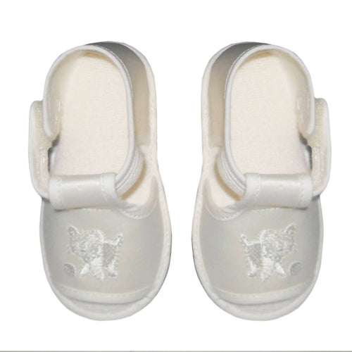 Scarpette per Neonato Mab Sandaletti Estivi per Bimbi Bianchi Con Decorazione in Punta Art. V0065 Moda/Prima infanzia/Scarpine/Maschio/Sandali L’Orchidea - Siderno, Commerciovirtuoso.it
