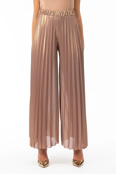 NUALY | Pantalone plissè Moda/Donna/Abbigliamento/Pantaloni You Store - Messina, Commerciovirtuoso.it