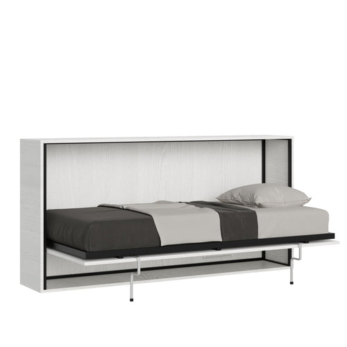 Letto Genova singolo a scomparsa, in legno, con apertura orizzontale, per camera da letto Casa e cucina/Arredamento/Camera da letto/Materassi e basi letto/Materassi Decor Space - Altamura, Commerciovirtuoso.it