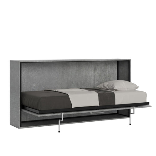 Letto Genova singolo a scomparsa, in legno, con apertura orizzontale, per camera da letto Casa e cucina/Arredamento/Camera da letto/Materassi e basi letto/Materassi Decor Space - Altamura, Commerciovirtuoso.it