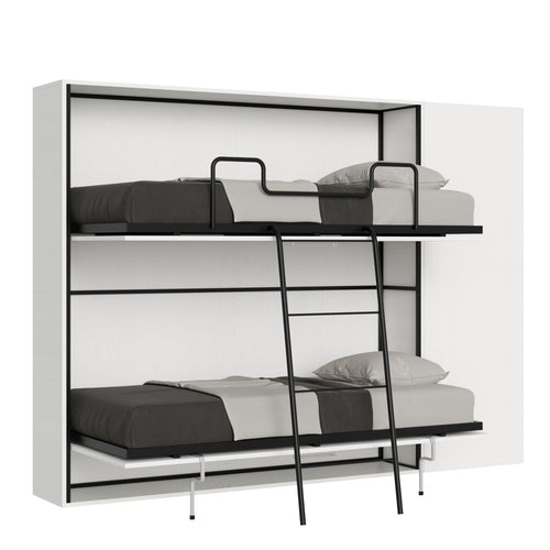 Letto Verona doppio a scomparsa con scompartimenti, in legno, con apertura orizzontale, per camera da letto Casa e cucina/Arredamento/Camera da letto/Materassi e basi letto/Materassi Decor Space - Altamura, Commerciovirtuoso.it