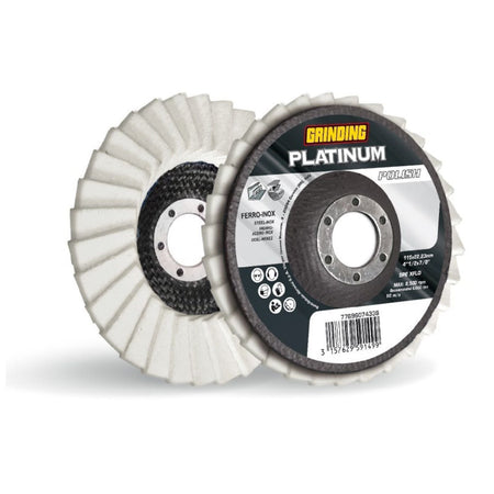 Disco lamellare "Platinum Polish" abrasivo per ferro e acciaio inox con supporto in feltro Fai da te/Utensili elettrici e a mano/Accessori per utensili elettrici/Lame/Dischi diamantati La Zappa - Altamura, Commerciovirtuoso.it