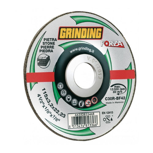 Mola Forza abrasiva con centro depresso adatto alla lavorazione di pietra Fai da te/Utensili elettrici e a mano/Accessori per utensili elettrici/Lame/Dischi diamantati La Zappa - Altamura, Commerciovirtuoso.it