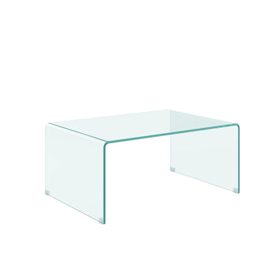 Tavolino fisso, in vetro trasparente, per arredamento interni Casa e cucina/Arredamento/Studio/Mobiletti e credenze/Credenze Decor Space - Altamura, Commerciovirtuoso.it