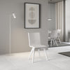 Sedia Napoli con gambe in legno color bianco per arredamento casa Casa e cucina/Arredamento/Sala da pranzo/Sedie Decor Space - Altamura, Commerciovirtuoso.it