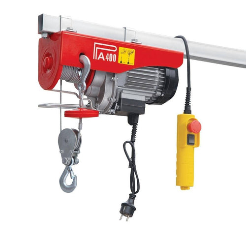 Elettrocarrucola HE 200 completa di tirante e due morsetti con portata massima di 200 kg Fai da te/Prodotti per la costruzione/Prodotti per il trasporto materiali/Sollevamento e trazione/Argani e accessori/Argani manuali/Paranchi a catena La Zappa - Altamura, Commerciovirtuoso.it
