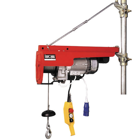 Elettrocarrucola "HE 200" completa di tirante e due morsetti con portata massima di 200 kg Fai da te/Prodotti per la costruzione/Prodotti per il trasporto materiali/Sollevamento e trazione/Argani e accessori/Argani manuali/Paranchi a catena La Zappa - Altamura, Commerciovirtuoso.it