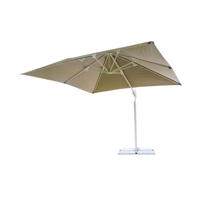 BACTRUS - ombrellone da giardino decentrato 3x3 Tortora Milani Home
