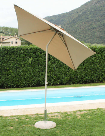 SERTUM - ombrellone da giardino 2x3 palo centrale Tortora Milani Home