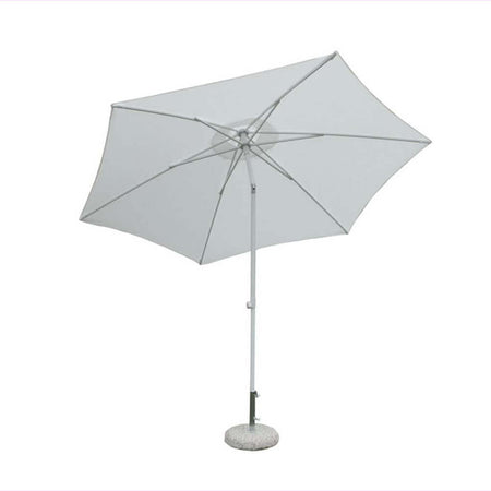 SERTUM - ombrellone da giardino tondo 3 palo centrale Bianco