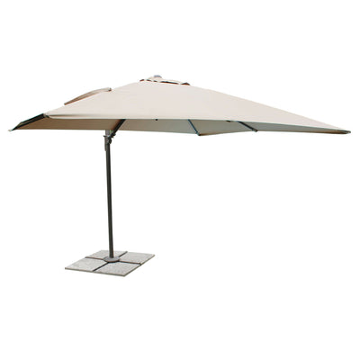 MERIDIES - ombrellone da giardino decentrato 2x3 Antracite Milani Home